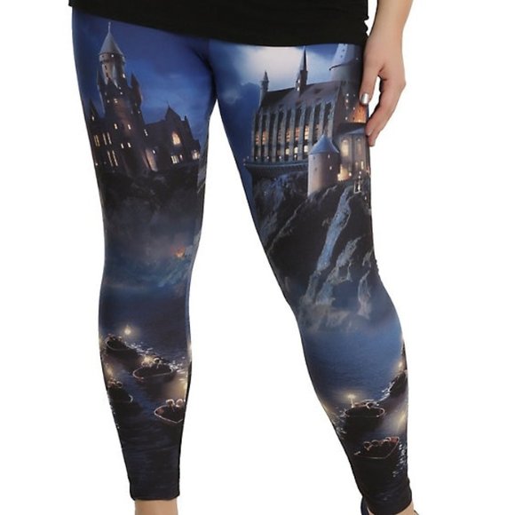 Hot Topic Pants - Hot Topic Harry Potter Hogwarts Castle Leggings 3X
